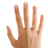 Thumbnail for LADIES BAND 1/6 CT ROUND DIAMOND 10K YELLOW GOLD