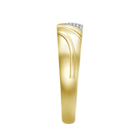 Thumbnail for MEN'S BAND 1/20 CT ROUND DIAMOND 10K YELLOW GOLD
