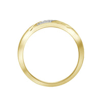 Thumbnail for MEN'S BAND 1/20 CT ROUND DIAMOND 10K YELLOW GOLD