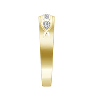 Thumbnail for MEN'S BAND 1/20 CT ROUND DIAMOND 10K YELLOW GOLD