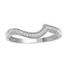 LADIES BRIDAL RING SET 1/4 CT ROUND DIAMOND 10K WHITE GOLD