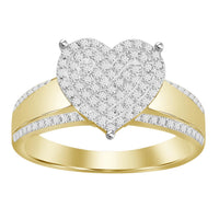 Thumbnail for LADIES RING 1/3 CT ROUND DIAMOND 10KT YELLOW GOLD