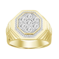Thumbnail for MEN'S RING 1/3 CT ROUND DIAMOND 10K YELLOW GOLD