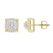 MEN'S EARRING 1/4 CT ROUND DIAMOND 10K YELLOW GOLD