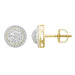 MEN'S EARRING 1/4 CT ROUND DIAMOND 10K YELLOW GOLD