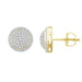 MEN'S EARRING 1/3 CT ROUND DIAMOND 10K YELLOW GOLD