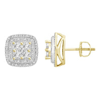 Thumbnail for MEN'S EARRING 1/4 CT ROUND DIAMOND 10K YELLOW GOLD