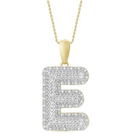 Thumbnail for MEN'S PENDANT 3/8 CT ROUND DIAMOND 14K YELLOW GOLD