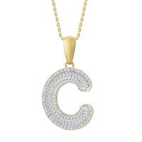Thumbnail for MEN'S PENDANT 3/8 CT ROUND DIAMOND 10K YELLOW GOLD