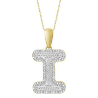Thumbnail for MEN'S PENDANT 3/8 CT ROUND DIAMOND 10K YELLOW GOLD
