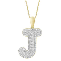 Thumbnail for MEN'S PENDANT 3/8 CT ROUND DIAMOND 10K YELLOW GOLD
