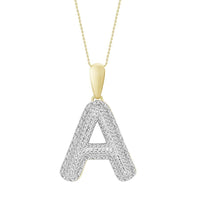 Thumbnail for MEN'S PENDANT 3/8 CT ROUND DIAMOND 10K YELLOW GOLD