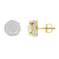 Thumbnail for MEN'S EARRING 1/4 CT ROUND DIAMOND 10K YELLOW GOLD
