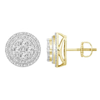 Thumbnail for MEN'S EARRING 1/3 CT ROUND DIAMOND 10K YELLOW GOLD
