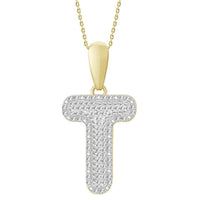 Thumbnail for MEN'S PENDANT 3/8 CT ROUND DIAMOND 10K YELLOW GOLD