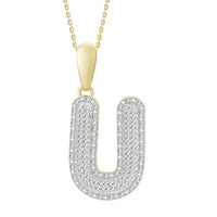 Thumbnail for MEN'S PENDANT 3/8 CT ROUND DIAMOND 10K YELLOW GOLD