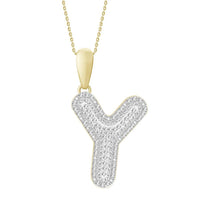 Thumbnail for MEN'S PENDANT 3/8 CT ROUND DIAMOND 10K YELLOW GOLD