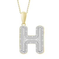 Thumbnail for MEN'S PENDANT 3/8 CT ROUND DIAMOND 10K YELLOW GOLD