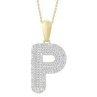 Thumbnail for MEN'S PENDANT 3/8 CT ROUND DIAMOND 10K YELLOW GOLD