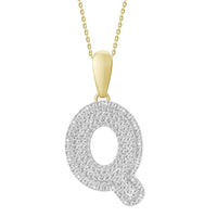 Thumbnail for MEN'S PENDANT 3/8 CT ROUND DIAMOND 10K YELLOW GOLD