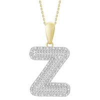 Thumbnail for MEN'S PENDANT 3/8 CT ROUND DIAMOND 10K YELLOW GOLD