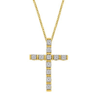 Thumbnail for LADIES PENDANT 1/10 CT ROUND DIAMOND 10K YELLOW GOLD