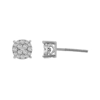 Thumbnail for LADIES EARRING 1/4 CT ROUND DIAMOND 10K WHITE GOLD