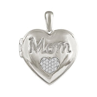 Thumbnail for LADIES PENDANT 1/20 CT ROUND DIAMOND 10K WHITE GOLD