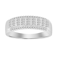 Thumbnail for LADIES BAND 1/4 CT ROUND DIAMOND 10K WHITE GOLD