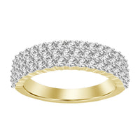 Thumbnail for MEN'S BAND 1 3/4 CT ROUND DIAMOND 10K YELLOW GOLD