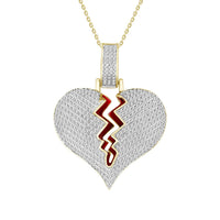 Thumbnail for LADIES PENDANT 1 CT ROUND DIAMOND 10K YELLOW GOLD