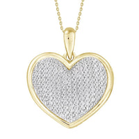 Thumbnail for LADIES PENDANT 1/2 CT ROUND DIAMOND 10K YELLOW GOLD