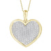 LADIES PENDANT 1/2 CT ROUND DIAMOND 10K YELLOW GOLD