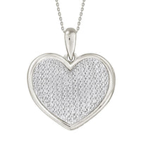 Thumbnail for LADIES PENDANT 1/2 CT ROUND DIAMOND 10K WHITE GOLD
