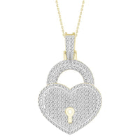 Thumbnail for MEN'S PENDANT 3/4 CT ROUND DIAMOND 10K YELLOW GOLD