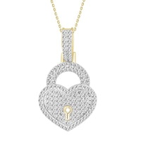 Thumbnail for LADIES PENDANT 1/2 CT ROUND DIAMOND 10K YELLOW GOLD