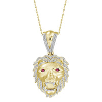 Thumbnail for MEN'S CHARM 1/2 CT ROUND DIAMOND 10K YELLOW GOLD