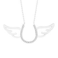 Thumbnail for LADIES PENDANT 1/10 CT ROUND DIAMOND 10K WHITE GOLD