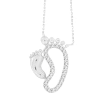 Thumbnail for LADIES PENDANT 1/10 CT ROUND DIAMOND 10K WHITE GOLD
