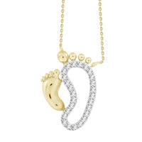 Thumbnail for LADIES PENDANT 1/10 CT ROUND DIAMOND 10K YELLOW GOLD
