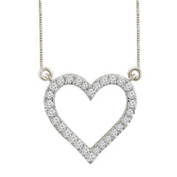 Thumbnail for LADIES NECKLACE 1/6 CT ROUND DIAMOND 10K WHITE GOLD