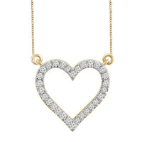 Thumbnail for LADIES NECKLACE 1/6 CT ROUND DIAMOND 10K YELLOW GOLD