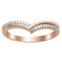Thumbnail for LADIES BAND 1/15 CT ROUND DIAMOND 14K ROSE GOLD