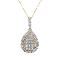 Thumbnail for LADIES PENDANT 1/4 CT ROUND DIAMOND 10K YELLOW GOLD