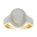 LADIES RING 1/3 CT ROUND 10K YELLOW GOLD