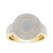 LADIES RING 1/3 CT ROUND 10K YELLOW GOLD