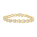 LADIES BRACELET 2 CT ROUND DIAMOND 10K YELLOW GOLD