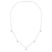 LADIES NECKLACE 1/4 CT ROUND DIAMOND 10K WHITE GOLD