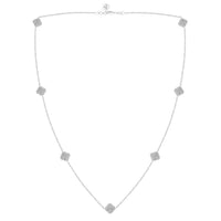Thumbnail for LADIES NECKLACE 3/4 CT ROUND DIAMOND 10K WHITE GOLD