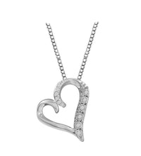 Thumbnail for LADIES PENDANT 1/10 CT ROUND DIAMOND 10K WHITE GOLD